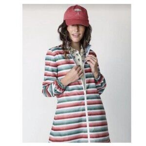 Byrdie Golf Social Wear Double Down Reversible Windbreaker Jacket Size Small